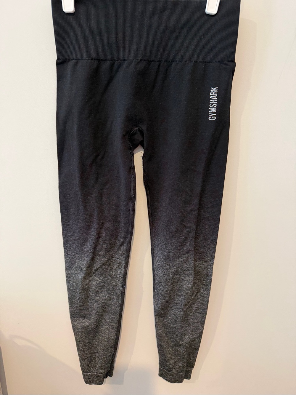 Gymshark  Black to Gray Ombre Leggings with Logo